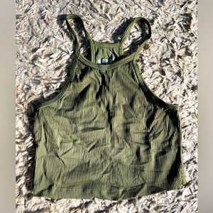 NOBULL Halter Ribbed Crop Tank